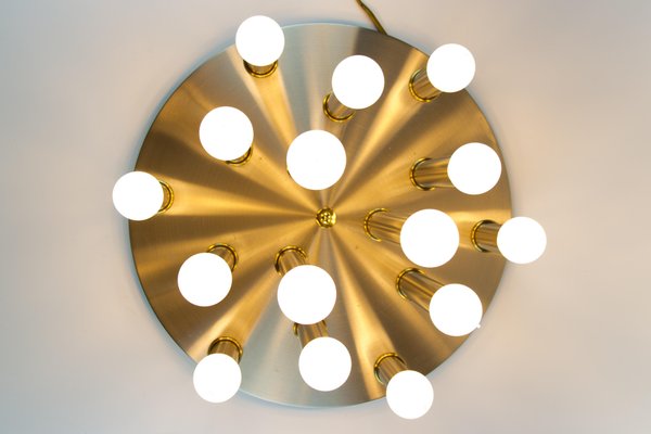 Mid-Century Modern Fifteen-Light Ceiling Lamp from Sölken, 1970s-KEG-1416719