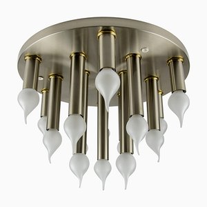 Mid-Century Modern Fifteen-Light Ceiling Lamp from Sölken, 1970s-KEG-1416719