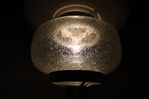 Mid-Century Modern Flush Mount with Bubble Glass Shade, 1970s-TRW-1797066