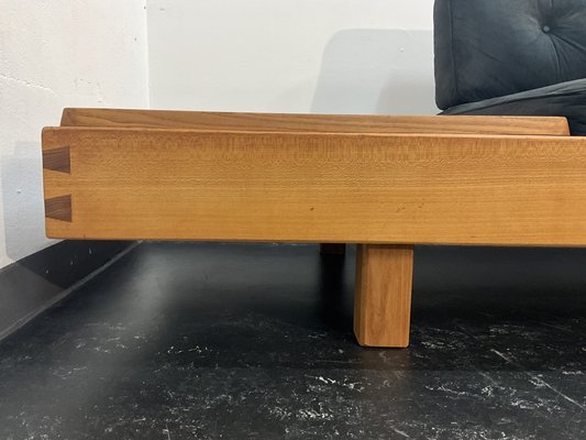 Mid-Century Modern French Bench in Elm in the style Pierre Chapo, 1950s-OHY-1823974