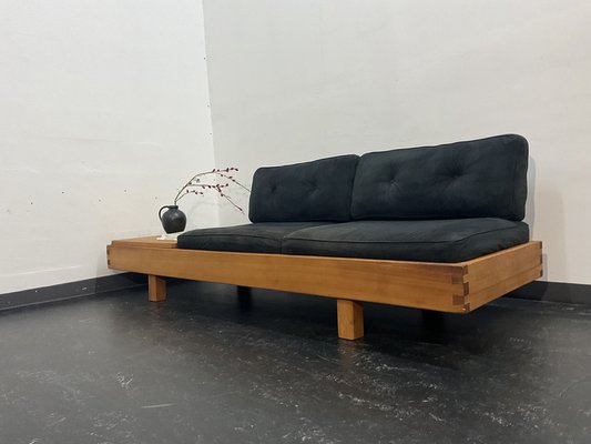 Mid-Century Modern French Bench in Elm in the style Pierre Chapo, 1950s-OHY-1823974