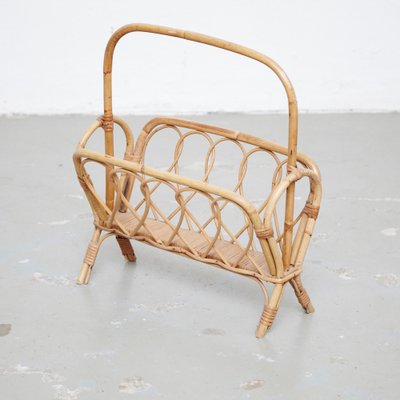 Mid-Century Modern French Riviera Bamboo Magazine Rack, 1960-WM-1329801