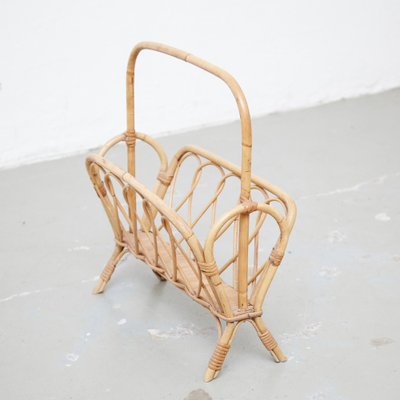 Mid-Century Modern French Riviera Bamboo Magazine Rack, 1960-WM-1329801