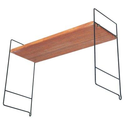 Mid-Century Modern French Shelving in Wood and Metal-WM-1044806