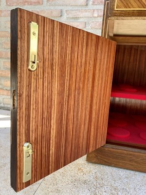 Mid-Century Modern French Walnut Marquetry Shelf, 1950s-NOU-803885