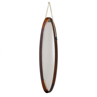 Mid-Century Modern Fruitwood Wooden Mirror, 1960s-JQO-938374