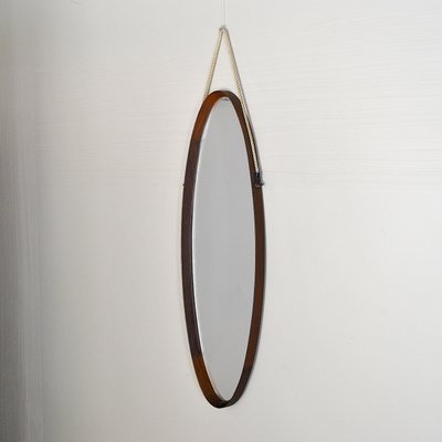 Mid-Century Modern Fruitwood Wooden Mirror, 1960s-JQO-938374