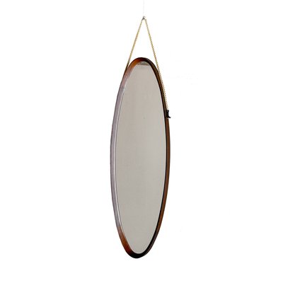 Mid-Century Modern Fruitwood Wooden Mirror, 1960s-JQO-938374