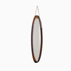 Mid-Century Modern Fruitwood Wooden Mirror, 1960s-JQO-938374