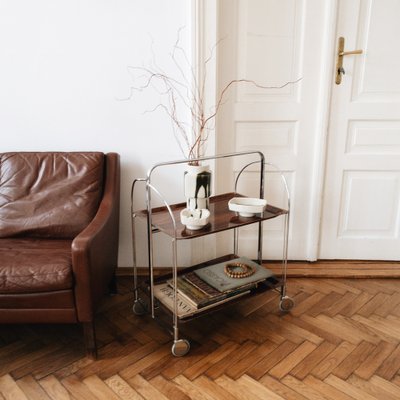 Mid-Century Modern German Bar Cart or Trolley, 1970s-KND-1182688