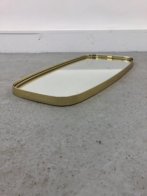 Mid-Century Modern German Rockabilly Golden Wall Mirror, 1970s-JWH-1169734