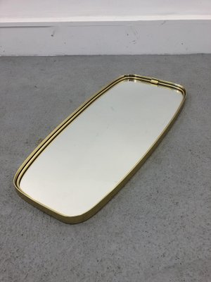 Mid-Century Modern German Rockabilly Golden Wall Mirror, 1970s-JWH-1169734