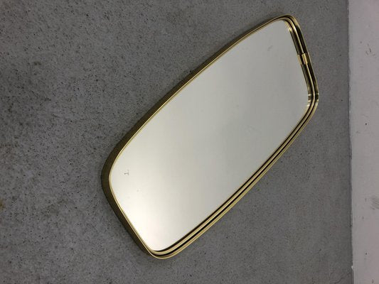 Mid-Century Modern German Rockabilly Golden Wall Mirror, 1970s-JWH-1169734