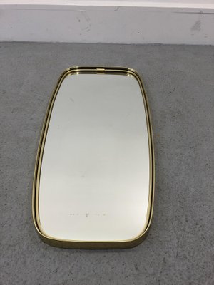 Mid-Century Modern German Rockabilly Golden Wall Mirror, 1970s-JWH-1169734