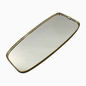 Mid-Century Modern German Rockabilly Golden Wall Mirror, 1970s-JWH-1169734