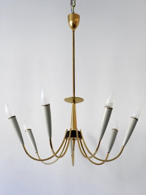 Mid-Century Modern German Seven-Flamed Sputnik Pendant Lamp or Chandelier, 1950s-WPT-1086857