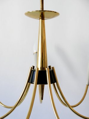 Mid-Century Modern German Seven-Flamed Sputnik Pendant Lamp or Chandelier, 1950s-WPT-1086857