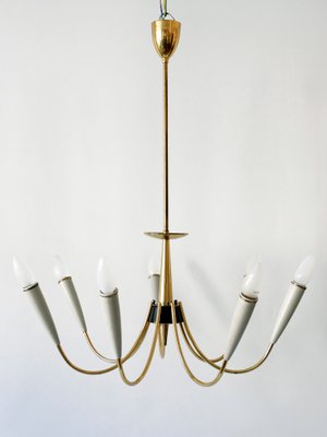 Mid-Century Modern German Seven-Flamed Sputnik Pendant Lamp or Chandelier, 1950s-WPT-1086857