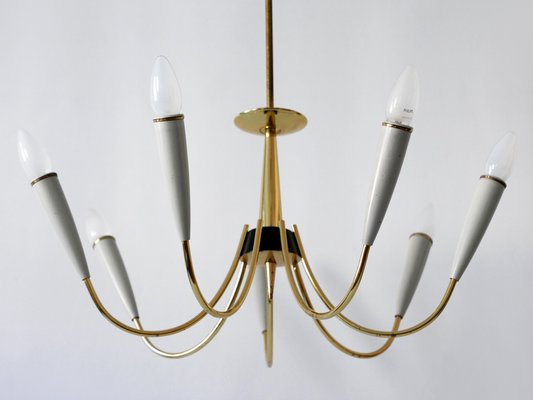 Mid-Century Modern German Seven-Flamed Sputnik Pendant Lamp or Chandelier, 1950s-WPT-1086857