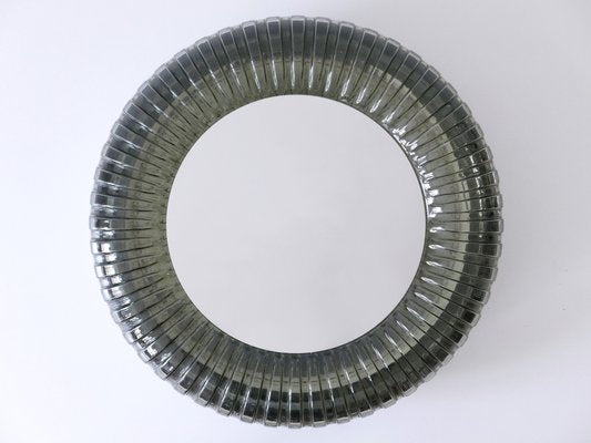 Mid-Century Modern Glass Backlit Wall Mirror, Germany, 1960s-WPT-1765979