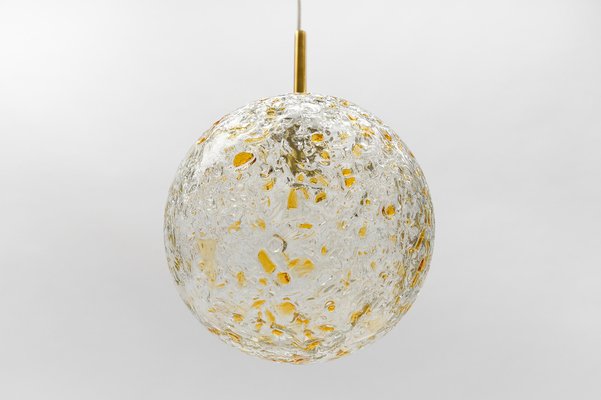 Mid-Century Modern Glass Ball Pendant Lamp by Doria Leuchten, Germany, 1960s-KQB-1737227