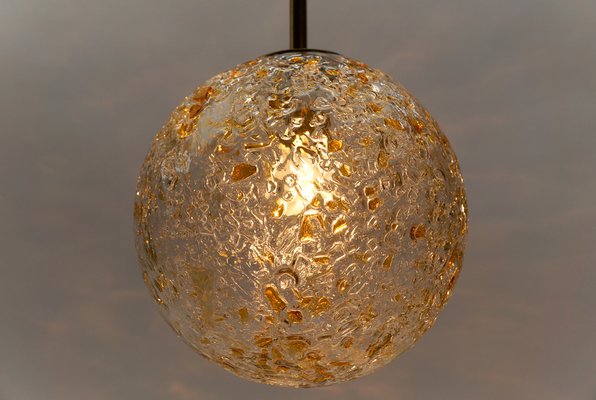 Mid-Century Modern Glass Ball Pendant Lamp by Doria Leuchten, Germany, 1960s-KQB-1737227