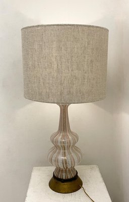 Mid-Century Modern Glass Table Lamp, 1950s-FGA-2042650