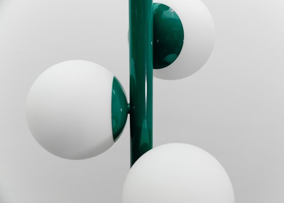 Mid-Century Modern Green Sputnik Pendant Lamp by Kaiser Leuchten, Germany, 1960s-KQB-2028014