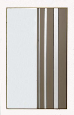 Mid-Century Modern Italian 2-Tone Wall Mirror, 1970s-FER-1311755