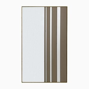 Mid-Century Modern Italian 2-Tone Wall Mirror, 1970s-FER-1311755