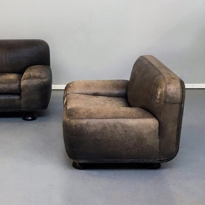 Mid-Century Modern Italian Altopiano Armchairs by Franco Poli for Bernini, 1970s, Set of 2-GDD-1097233