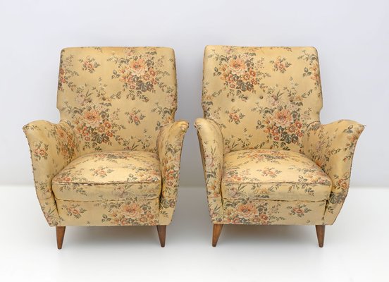 Mid-Century Modern Italian Armchairs from Isa Bergamo, 1950s, Set of 2-FER-1779551