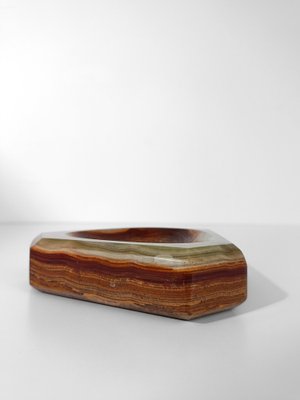 Mid-Century Modern Italian Ashtray in Carved Green Onyx Marble, 1960s-UIW-2041707