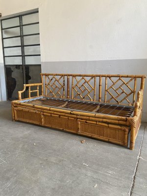 Mid-Century Modern Italian Bamboo Sofa by Vivai Del Sud-DHH-1361970