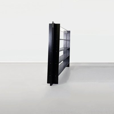 Mid-Century Modern Italian Black Bookcase by Stoppino and Acerbis, 1980s-GDD-1097049