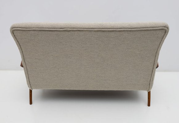 Mid-Century Modern Italian Bouclè Sofa by Guglielmo Ulrich, 1950s-FER-1749890