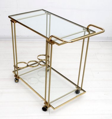 Mid-Century Modern Italian Brass Trolley, 1970s-FER-848224