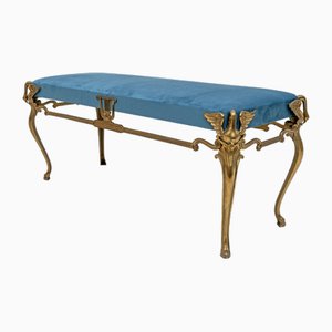 Mid-Century Modern Italian Bronze and Brass Bench, 1950s-FER-1761062