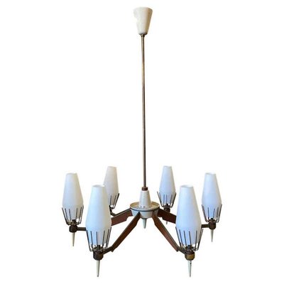 Mid-Century Modern Italian Chandelier in the Style of Arredoluce, 1950s-NMK-1079922