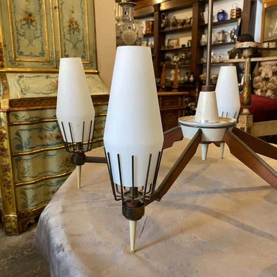 Mid-Century Modern Italian Chandelier in the Style of Arredoluce, 1950s-NMK-1079922