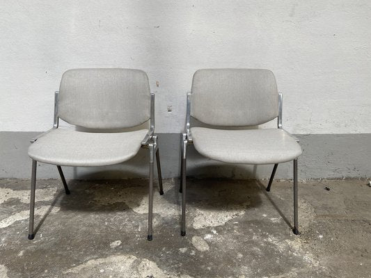 Mid-Century Modern Italian DSC106 Chairs by Giancarlo Piretti for Anonima Castelli, 1960s, Set of 4-DHH-1356588