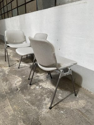 Mid-Century Modern Italian DSC106 Chairs by Giancarlo Piretti for Anonima Castelli, 1960s, Set of 4-DHH-1356588