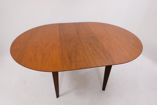 Mid-Century Modern Italian Extending Dining Table in Teak by Vittorio Dassi, 1950s-FGA-1325458