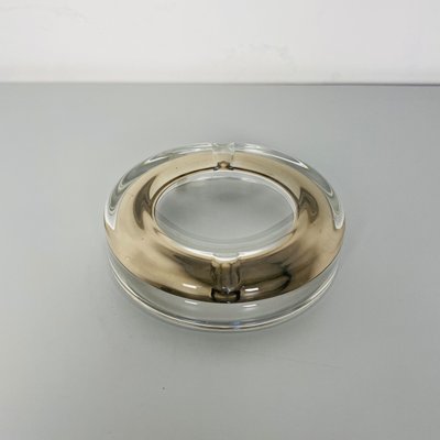 Mid-Century Modern Italian Glass Ashtray with Internal Decoration, 1970s-GDD-1097107