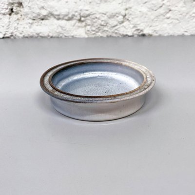 Mid-Century Modern Italian Gray Glazed Ceramic Ashtray by Bucci, 1960s-GDD-1097257