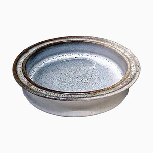 Mid-Century Modern Italian Gray Glazed Ceramic Ashtray by Bucci, 1960s-GDD-1097257