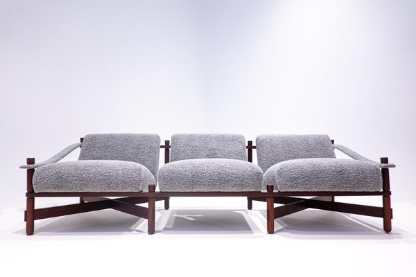 Mid-Century Modern Italian Grey Sofa by Raffaella Crespi, 1960s-FGA-1249635