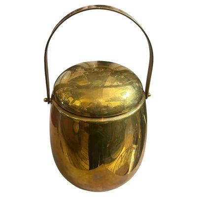 Mid-Century Modern Italian Ice Bucket in Brass, 1960s-NMK-2043744