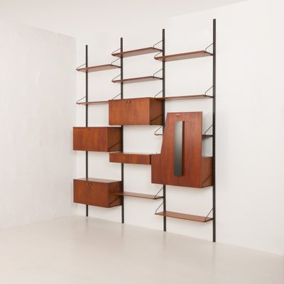 Mid-Century Modern Italian Large Wall Unit with Hidden Desk, 1960s-UE-2036248