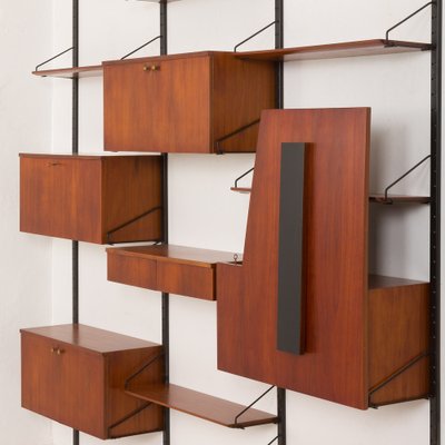 Mid-Century Modern Italian Large Wall Unit with Hidden Desk, 1960s-UE-2036248